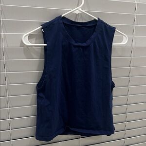 Navy Sleeveless Women's Top
